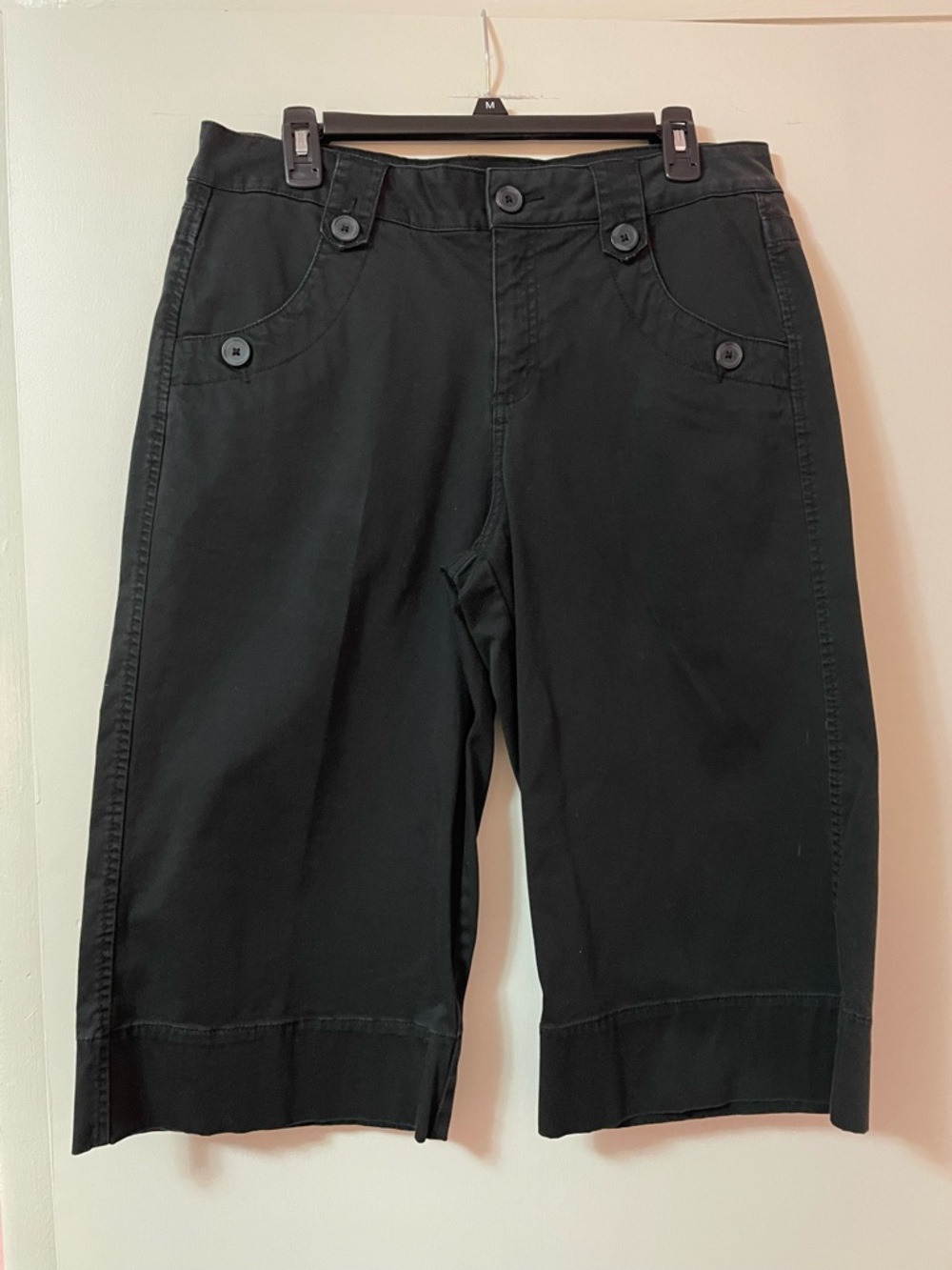 Vintage Y2K Black Faded Glory stretch capri pants